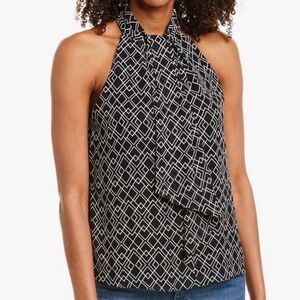 NWT Joie  Leikyn B‎ Silk Geometric Sleeveless Top
